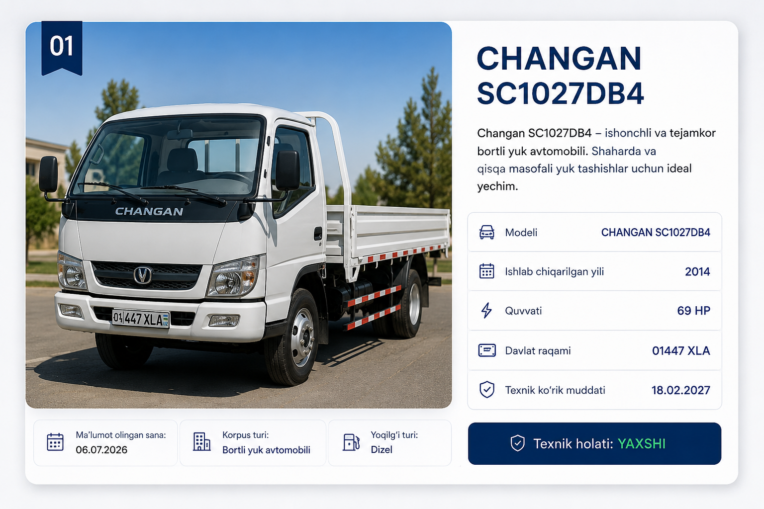 CHANGAN SC1027DB4 — EMAAR HOUSE texnika parki
