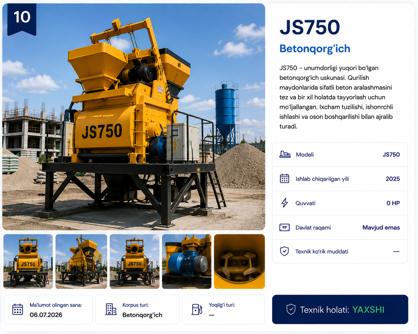 JS750 — EMAAR HOUSE texnika parki